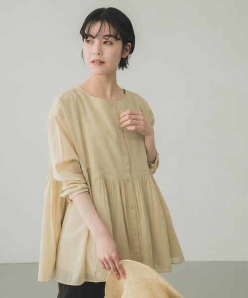 かぐれ（カグレ）の「ボイルギャザー2WAYブラウス（）」 - WEAR
