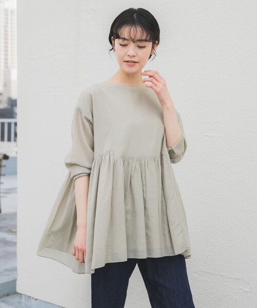 かぐれ（カグレ）の「ボイルギャザー2WAYブラウス（）」 - WEAR
