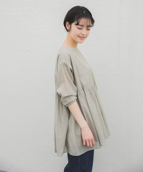 かぐれ（カグレ）の「ボイルギャザー2WAYブラウス（）」 - WEAR