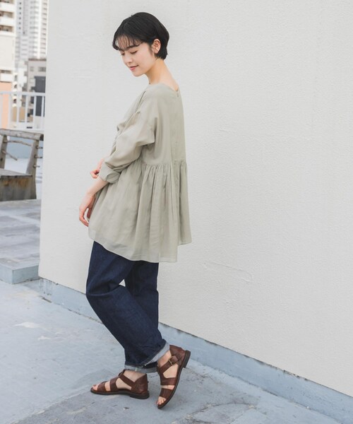 かぐれ（カグレ）の「ボイルギャザー2WAYブラウス（）」 - WEAR
