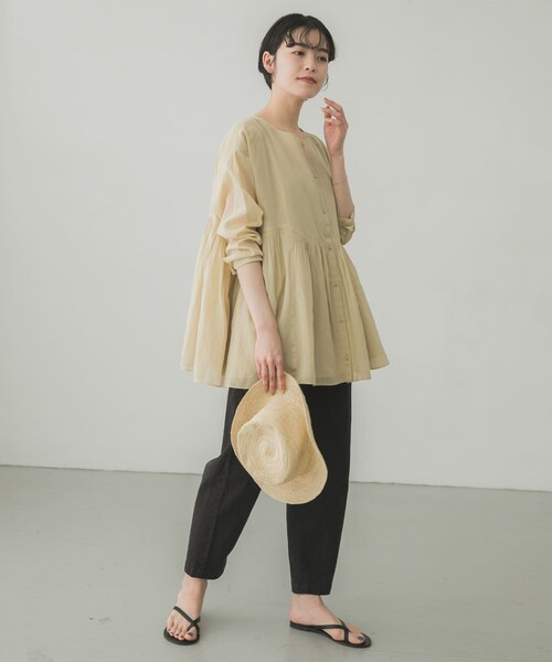 かぐれ（カグレ）の「ボイルギャザー2WAYブラウス（）」 - WEAR