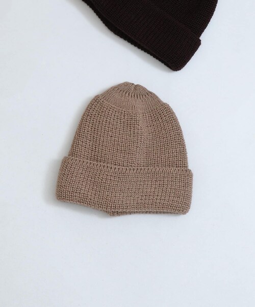 LEUCHTFEUER（ロイフトフォイヤー）の「【WEB/一部店舗限定】LEUCHTFEUER BORKUMビーニー（その他・メンズ・GRAY/BEIGE・FREE）」の2枚目の写真