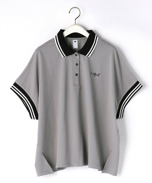 179/WG（イチナナキュウダブルジー）の「ビッグシルエットポロシャツ（ポロシャツ・レディース・ピンク/ホワイト/ブルー・F）」の3枚目の写真