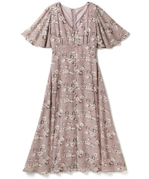 GRL | 花柄Vネックシフォンワンピース(ワンピース)