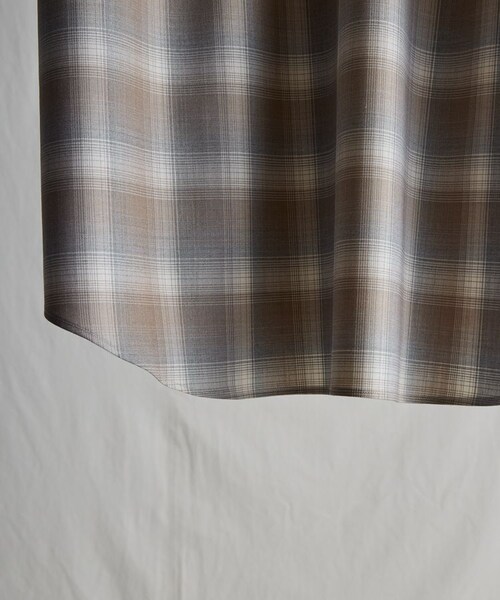 LIDNM(リドム)の「WOOL CHECK H/S SHIRT(シャツ/ブラウス・メンズ・ベージュ・M/L)」の14枚目の写真