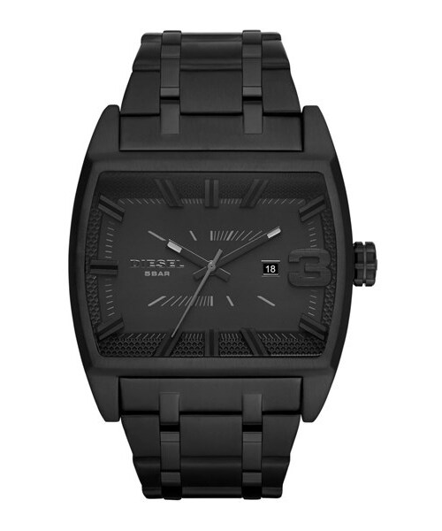 DIESEL（ディーゼル）の「DIESEL® 'Starship' Rectangular Bracelet Watch, 52mm x 47mm（アナログ腕時計・メンズ・Black）」の2枚目の写真