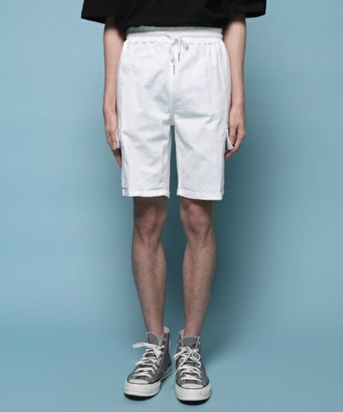 D'MENS by DHOLIC（ディーメンズ）の「2TYPEハーフカーゴパンツ（カーゴパンツ・メンズ・ブラック/ホワイト/その他/グリーン/ブラウン・M/L）」の2枚目の写真