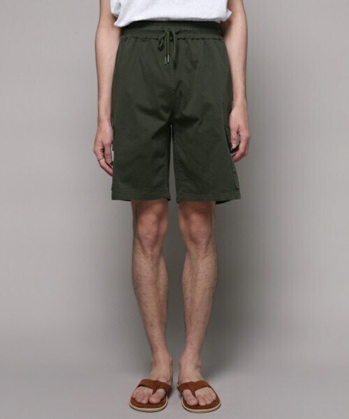 D'MENS by DHOLIC（ディーメンズ）の「2TYPEハーフカーゴパンツ（カーゴパンツ・メンズ・ブラック/ホワイト/その他/グリーン/ブラウン・M/L）」の4枚目の写真