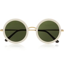 THE ROW | The Row Round-frame acetate and metal sunglasses(サングラス)