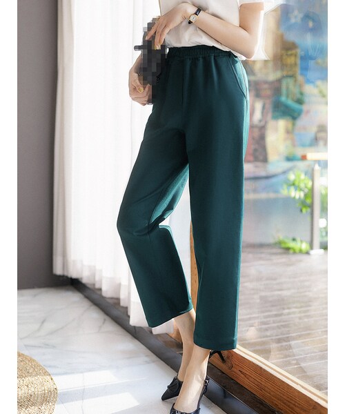 Cozyyoung（コージーヤング）の「通勤スラックス カジュアルパンツ（その他パンツ・レディース・ブラック・S）」の5枚目の写真