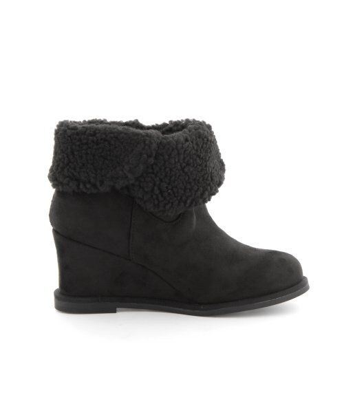 Heather(ヘザー)の「オリカエシボアウエッジ(シューズ・レディース・ブラック/キャメル・M(23.0~23.5)/L(24.0~24.5))」の5枚目の写真