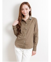 SEVENDAYS=SUNDAY | ・60/_ローン リブ切替長袖シャツ(トップス)