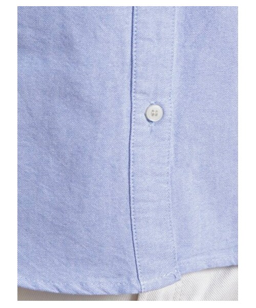 SEVENDAYS=SUNDAY（セブンデイズサンデイ）の「・オックスフォード 長袖レギュラーシャツ（シャツ・ブラウス・レディース・オフホワイト/サックスブルー/ネイビー・M/L）」の9枚目の写真
