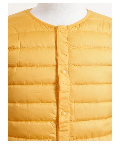 SEVENDAYS=SUNDAY(セブンデイズサンデイ)の「・ノーカラーダウンジャケット(ジャケット・メンズ・ライトグレー/ブラック/ボルドー/イエロー/グリーン/ターコイズブルー/ネイビー・S/M/L)」の12枚目の写真