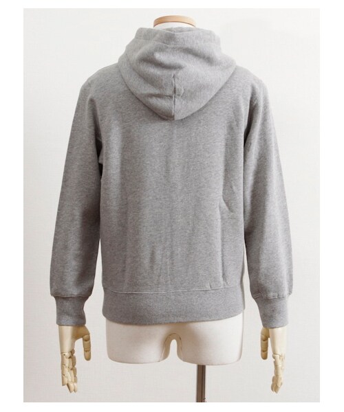 SEVENDAYS=SUNDAY(セブンデイズサンデイ)の「M Champion フードパーカー(カットソー・レディース・杢ホワイト/グレー/オリーブ/ネイビー・S/M/L)」の8枚目の写真