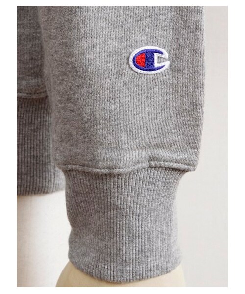 SEVENDAYS=SUNDAY(セブンデイズサンデイ)の「M Champion フードパーカー(カットソー・レディース・杢ホワイト/グレー/オリーブ/ネイビー・S/M/L)」の10枚目の写真