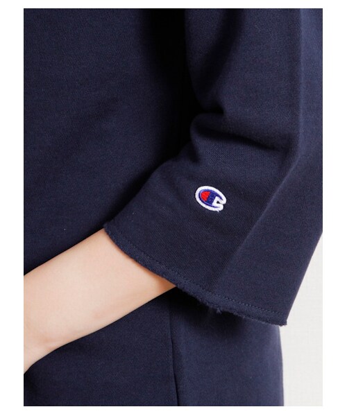 SEVENDAYS=SUNDAY(セブンデイズサンデイ)の「W Champion クルーカットプルオーバー(カットソー・レディース・グレー/オリーブ/ネイビー・M/L)」の8枚目の写真