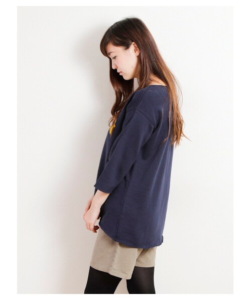 SEVENDAYS=SUNDAY(セブンデイズサンデイ)の「W Champion クルーカットプルオーバー(カットソー・レディース・グレー/オリーブ/ネイビー・M/L)」の5枚目の写真