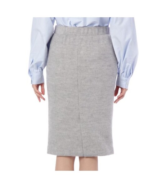 GINGER ALE（ジンジャーエール）の「ミディ丈タイトスカート（スカート・レディース・グレー/ブラック・M/S）」の5枚目の写真