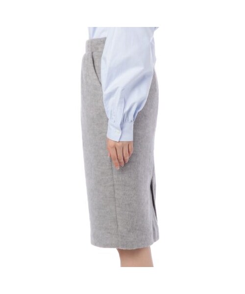 GINGER ALE（ジンジャーエール）の「ミディ丈タイトスカート（スカート・レディース・グレー/ブラック・M/S）」の4枚目の写真