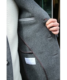 EDIFICE（エディフィス）の「100Sメルトン ショートチェスターコート