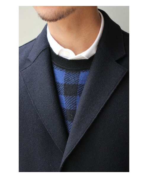 EDIFICE（エディフィス）の「圧縮WOOL JERSEYカットオフチェスター