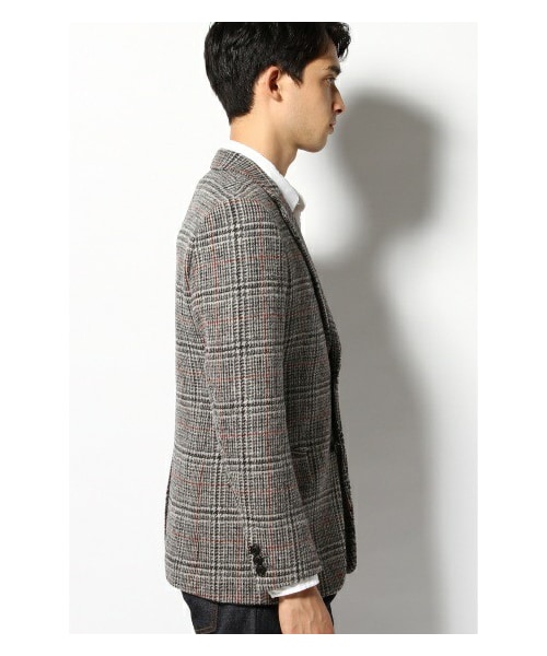 希少カラー/美品⭐バラクータ ハリスツイード テーラードジャケット 38/M位 希少✨千鳥格子柄／美品✨】ハリスツイード×Le Chic テーラード