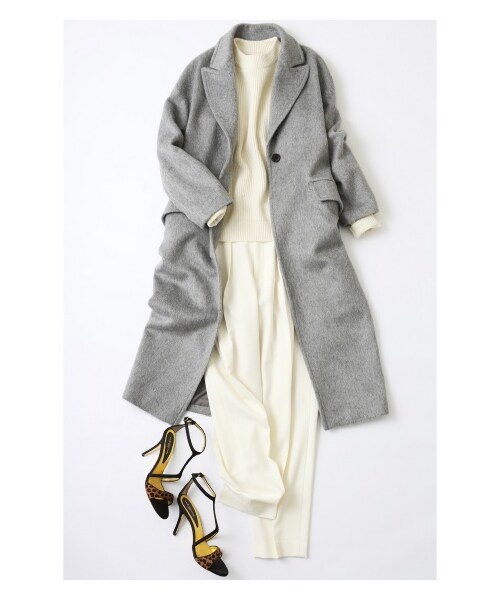 journal standard L'essage（ジャーナルスタンダードレサージュ）の「【otona MUSE×L'ESSAGE】ウールシャギーガウンコート（その他コート・レディース・グレーA・フリー）」の10枚目の写真