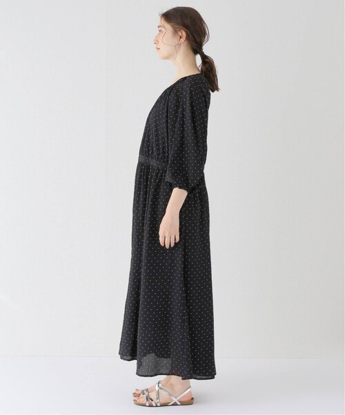 B.C STOCK(ベーセーストック)の「バックシャン袖ボリュームワンピース(ワンピース/ドレス・ブラック/(001)/フリー/在庫あり)」の10枚目の写真
