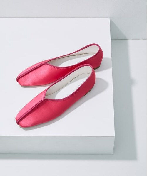 ADAM ET ROPE'（アダムエロペ）の「スクエアトゥチャイナシューズ（シューズ・レディース・ブラック/クリーム/ピンク/グリーン・36.0/37.0/38.0）」の4枚目の写真