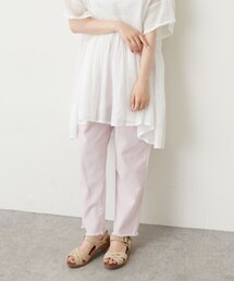 PUAL CE CIN | 【WEB限】甘織ツイル×配色ステッチパンツ(その他パンツ)