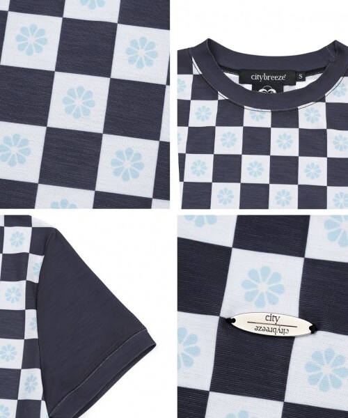 ALAND(エーランド)の「citybreeze/Checker Crop T(トップス・ブラック()/グリーン()・M)」の12枚目の写真