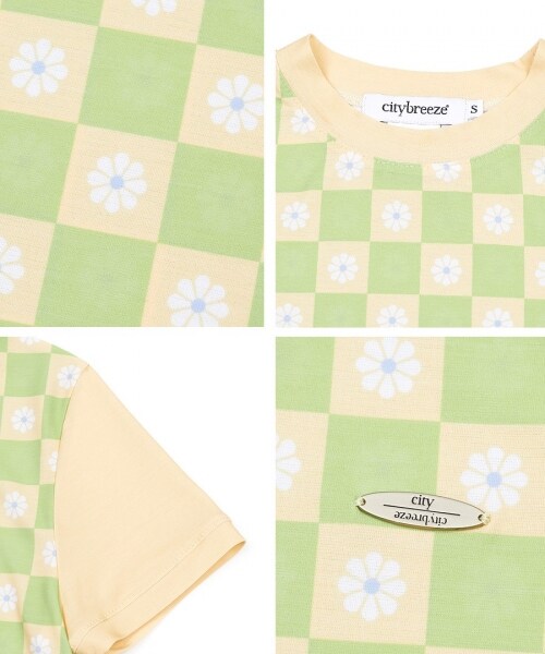 ALAND(エーランド)の「citybreeze/Checker Crop T(トップス・ブラック()/グリーン()・M)」の11枚目の写真