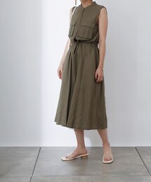 COLONY 2139 | 麻混ドロストフレンチスリーブワンピース(ワンピース)