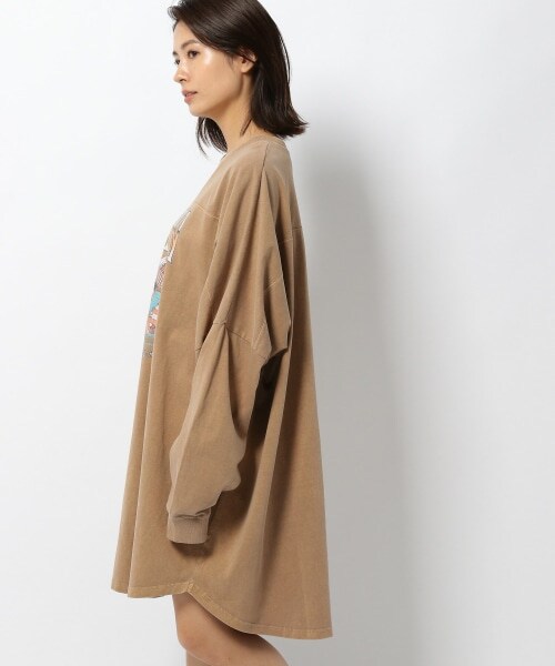 BABYLONE（バビロン）の「イーグルロングTシャツ（トップス・ブラック/ベージュ）」の19枚目の写真