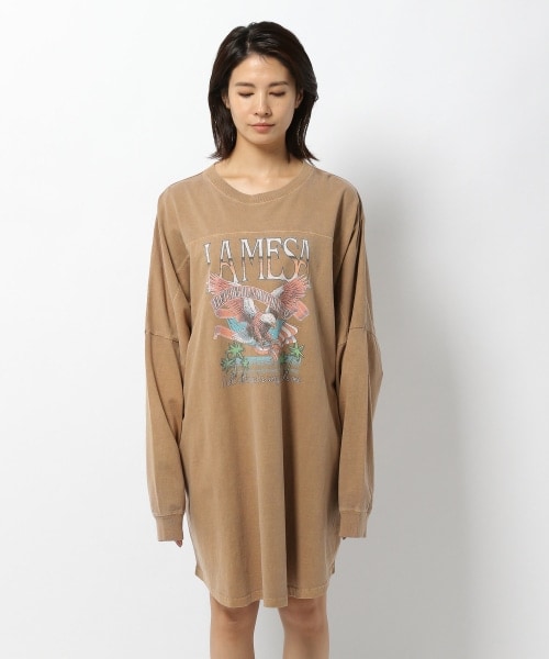 BABYLONE（バビロン）の「イーグルロングTシャツ（トップス・ブラック/ベージュ）」の22枚目の写真