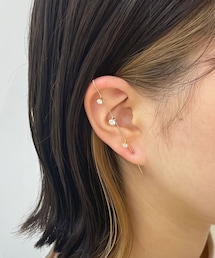 Lattice | ビジューラップクローラーフックピアス(ピアス（両耳用）)