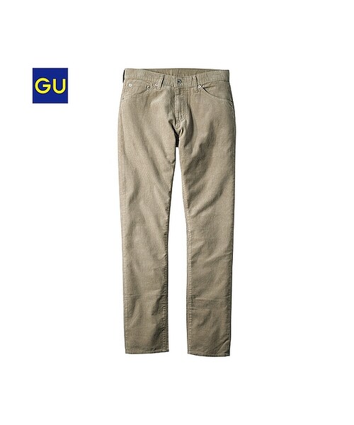 GU(ジーユー)の「(GU)スリムフィットコーデュロイジーンズ(MEN ⁄ ジーンズ・メンズ・BEIGE/DARK GRAY/DARK GREEN/NAVY/DARK PURPLE・S/XL/L/M)」の1枚目の写真