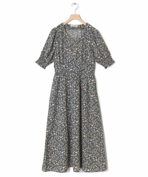 w closet（ダブルクローゼット）の「パイピングワンピース（ワンピース/ドレス・レディース・ブルー/ベージュ/オフホワイト/ブラック・FREE）」の5枚目の写真