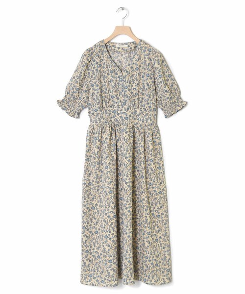 w closet（ダブルクローゼット）の「パイピングワンピース（ワンピース/ドレス・レディース・ブルー/ベージュ/オフホワイト/ブラック・FREE）」の6枚目の写真