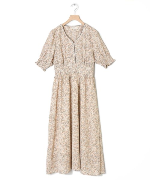 w closet（ダブルクローゼット）の「パイピングワンピース（ワンピース/ドレス・レディース・ブルー/ベージュ/オフホワイト/ブラック・FREE）」の7枚目の写真