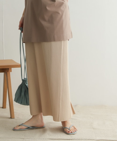【WEB限定】リブニットスカート