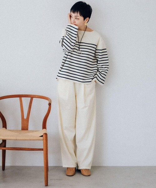 oblekt ウエストギャザーイージーパンツ