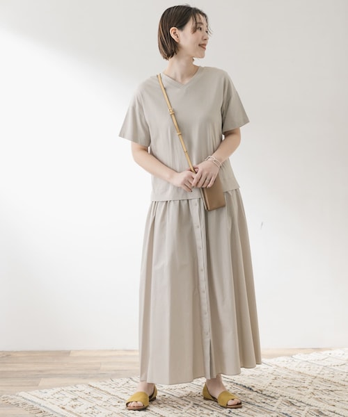 F by ROSSO（エフバイロッソ）の「F by ROSSO ドッキングワンピース（その他・レディース・NVYxWHT/BEIGE/YELxWHT・FREE）」の6枚目の写真