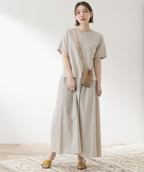 F by ROSSO（エフバイロッソ）の「F by ROSSO ドッキングワンピース（その他・レディース・NVYxWHT/BEIGE/YELxWHT・FREE）」の2枚目の写真