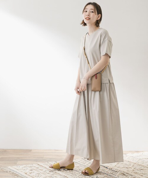 F by ROSSO（エフバイロッソ）の「F by ROSSO ドッキングワンピース（その他・レディース・NVYxWHT/BEIGE/YELxWHT・FREE）」の5枚目の写真