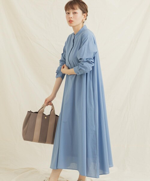 AKRIS】コットンボイル シャツドレス 【公式通販】