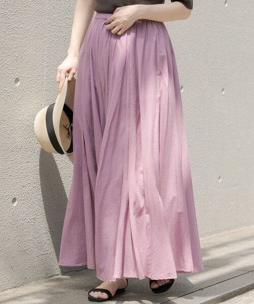 コットンボイルフレアスカート