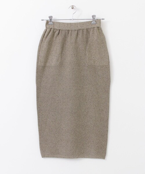 unfil mulberry&rawsilk knit skirt