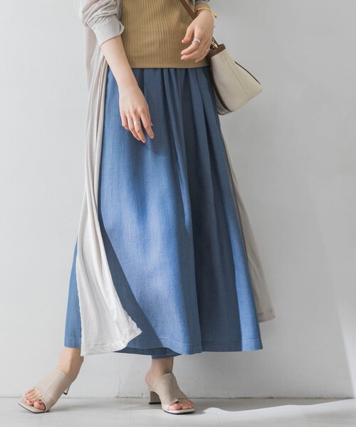 URBAN RESEARCH（アーバンリサーチ）の「テンセルデニムガウチョパンツ（その他・レディース・BLUE/INDIGO・FREE）」の3枚目の写真